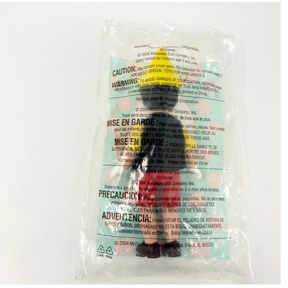 Madame Alexander Disney Pinocchio Boy Doll #6 McDonald's Happy Meal Toy 2004 NIP